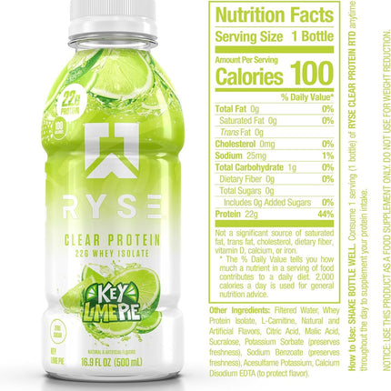 RYSE CLEAR PROTEIN SHAKE - 500 ML BOTTLE