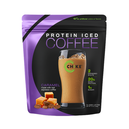 CHIKE PROTEIN ICED COFFEE – 20G PROTEIN, 2 ESPRESSO SHOTS, LOW SUGAR (14 SERV BAG)