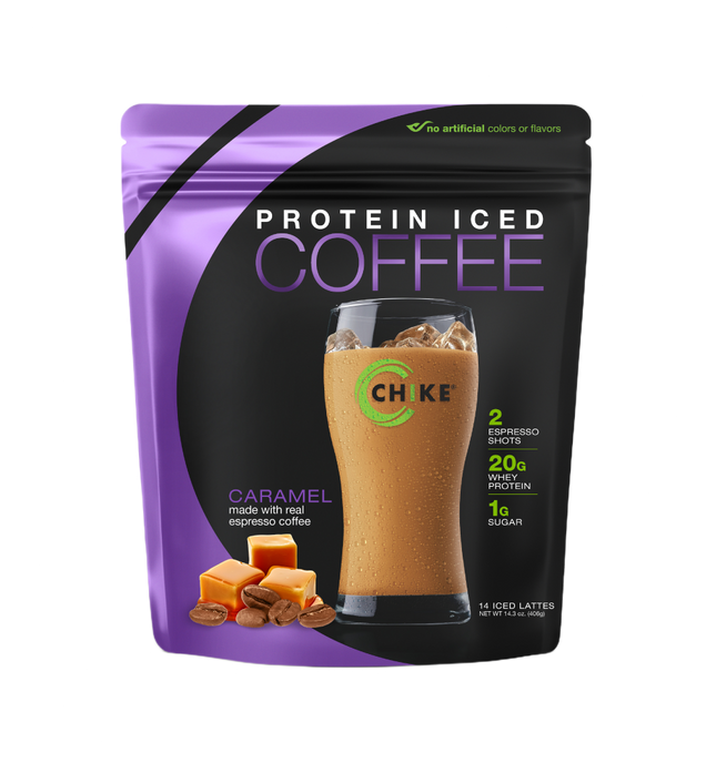 CHIKE PROTEIN ICED COFFEE – 20G PROTEIN, 2 ESPRESSO SHOTS, LOW SUGAR (14 SERV BAG)