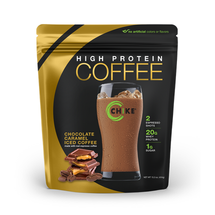 CHIKE PROTEIN ICED COFFEE – 20G PROTEIN, 2 ESPRESSO SHOTS, LOW SUGAR (14 SERV BAG)