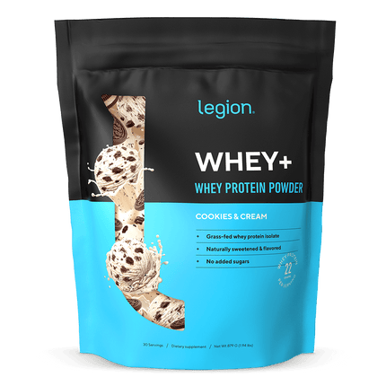 LEGION WHEY+ ISOLATE POWDER – ULTRA‑FILTERED GRASS FED PROTEIN 30 SERV