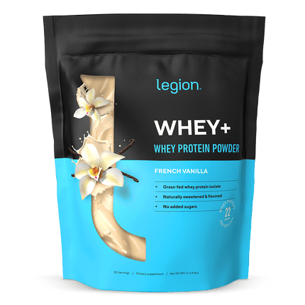 LEGION WHEY+ ISOLATE POWDER – ULTRA‑FILTERED GRASS FED PROTEIN 30 SERV