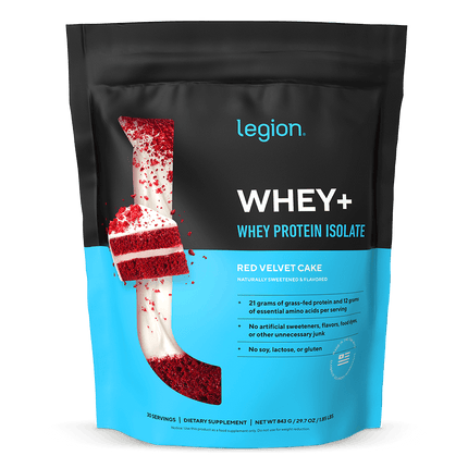 LEGION WHEY+ ISOLATE POWDER – ULTRA‑FILTERED GRASS FED PROTEIN 30 SERV