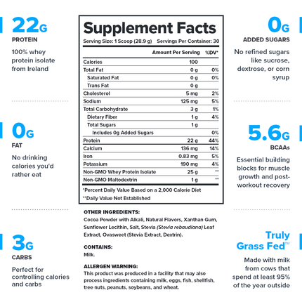 LEGION WHEY+ ISOLATE POWDER – ULTRA‑FILTERED GRASS FED PROTEIN 30 SERV