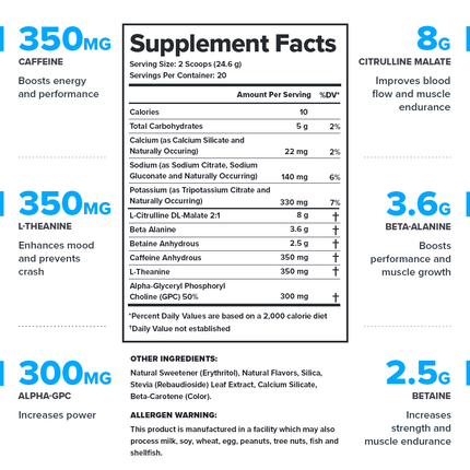 LEGION PULSE PRE‑WORKOUT – HIGH‑INTENSITY STIMULATED PRE‑WORKOUT FORMULA 20 SERV