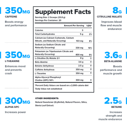 LEGION PULSE PRE‑WORKOUT – HIGH‑INTENSITY STIMULATED PRE‑WORKOUT FORMULA 20 SERV