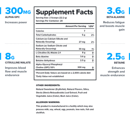 LEGION PULSE STIM‑FREE – PRE‑WORKOUT FOR PERFORMANCE WITHOUT CAFFEINE 20 SERV