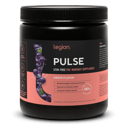 LEGION PULSE STIM‑FREE – PRE‑WORKOUT FOR PERFORMANCE WITHOUT CAFFEINE 20 SERV