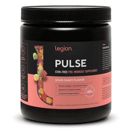 LEGION PULSE STIM‑FREE – PRE‑WORKOUT FOR PERFORMANCE WITHOUT CAFFEINE 20 SERV