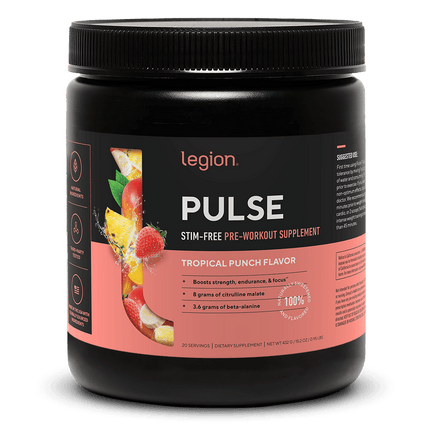 LEGION PULSE STIM‑FREE – PRE‑WORKOUT FOR PERFORMANCE WITHOUT CAFFEINE 20 SERV