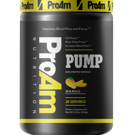 ProAM PUMP NON-STIMULANT PREWORKOUT 20 SERV