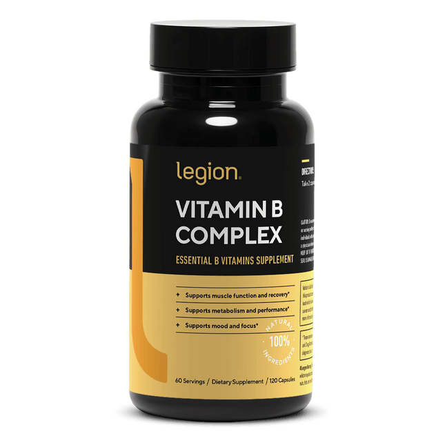 LEGION VITAMIN B COMPLEX – COMPLETE B‑VITAMIN SUPPORT FOR ENERGY & METABOLISM 60 SERV
