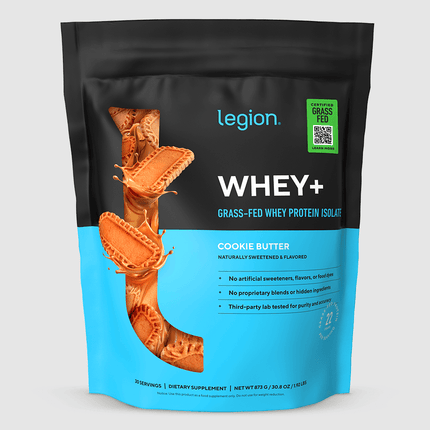 LEGION WHEY+ ISOLATE POWDER – ULTRA‑FILTERED GRASS FED PROTEIN 30 SERV